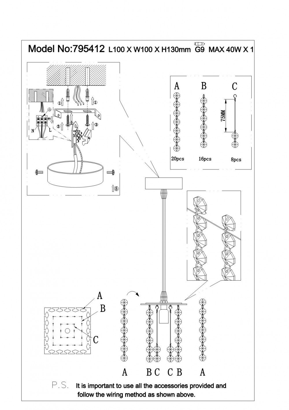 Lightstar (9957/1.8) Подвес CRISTALLO 1х40W G9 ЗОЛОТО (в комплекте) Lightstar (9957/1.8) Подвес CRISTALLO 1х40W G9 ЗОЛОТО (в комплекте)